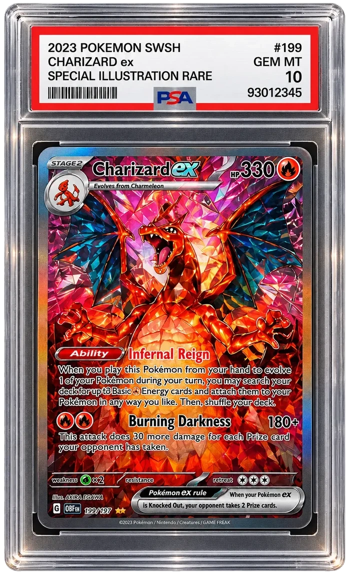 PSA Gem Mint 10 Charizard ex special illustration rare graded slab